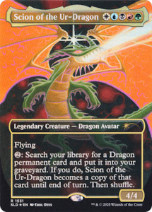 Mtg Singles Instock: Scion of the Ur-Dragon (Rainbow Foil) [Secret Lair Drop Series]
