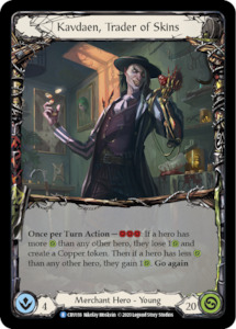 Crucible Of War 1st Edition Singles: Kavdaen, Trader of Skins [CRU118] (Crucible of War)  1st Edition Rainbow Foil