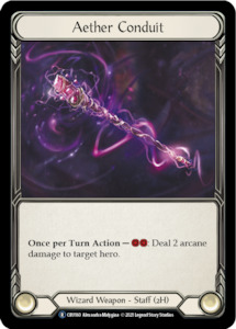 Crucible Of War Unlimited Singles: Aether Conduit [U-CRU160-RF] (Crucible of War Unlimited)  Unlimited Rainbow Foil