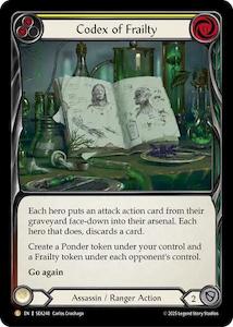 Fab Singles Legendary: Codex of Frailty [SEA248] (High Seas) Rainbow Foil