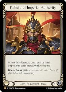 Kabuto of Imperial Authority [HNT115] (The Hunted) Rainbow Foil