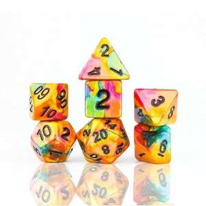 Dice: Sirius RPG Dice Set - Rainbow Gold