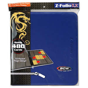 Folders: BCW Zipper-Folio LX 12-Pocket - Blue