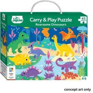 Puzzles: Junior Jigsaw Carry & Play Roarsome Dinosaurs