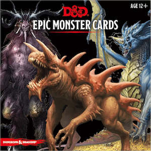 D D Maps And Tokens: D&D Epic Monster Cards