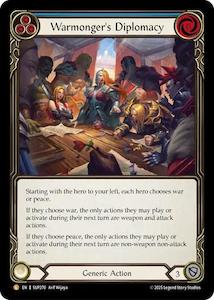 Warmonger's Diplomacy (Cold Foil) [SUP270] (Super Slam) Cold Foil