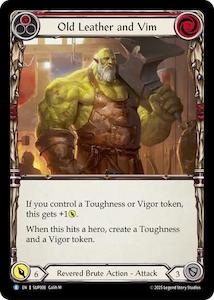 Fab Single Rare: Old Leather and Vim [SUP008] (Super Slam) Rainbow Foil