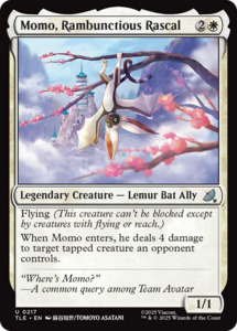 Mtg Singles Instock: Momo, Rambunctious Rascal [Avatar: The Last Airbender: Eternal-Legal]