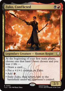 Mtg Singles Instock: Zuko, Conflicted [Avatar: The Last Airbender]