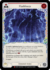 Tales Of Aria 1st Edition: Flashfreeze [ELE092] (Tales of Aria) 1st Edition Rainbow Foil