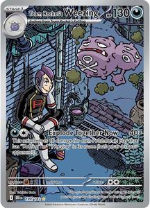 Pokemon Singles: Team Rocket's Weezing (199/182) [Scarlet & Violet: Destined Rivals]
