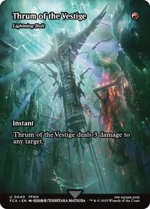 Mtg Singles: Thrum of the Vestige - Lightning Bolt (Showcase) [FINAL FANTASY : Through the Ages]