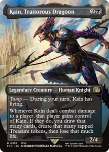 Mtg Singles: Kain, Traitorous Dragoon (Borderless) [FINAL FANTASY]