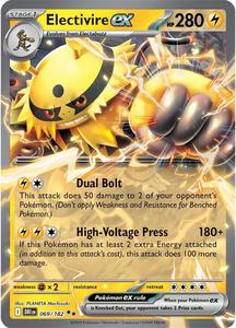 Pokemon Singles: Electivire ex (069/182) [Scarlet & Violet: Destined Rivals]