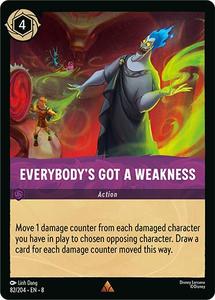 Lorcana Singles: Everybody's Got A Weakness (82/204) [Reign of Jafar]