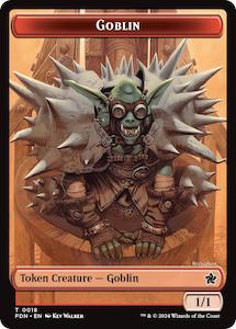 MTG Single: Goblin // Zombie Doubled-Sided Token [Foundations Tokens]