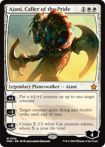 MTG Single: Ajani, Caller of the Pride [Foundations Prerelease Promos]