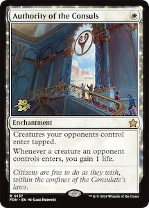 MTG Single: Authority of the Consuls [Foundations Prerelease Promos]