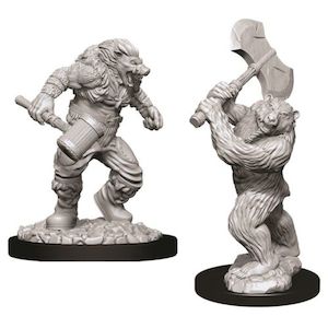 D D Miniatures: D&D Wereboar& Werebear - Nolzur's Marvelous Miniatures