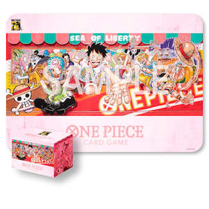 Playmats And Tubes: One Piece Card Game Playmat and Card Case Set 25th Edition