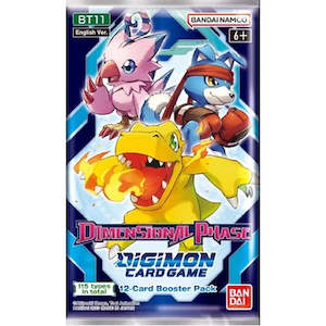 Boosters Boxes And Decks: Digimon TCG: Dimensional Phase BT-11 Booster Pack
