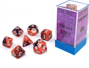 Dice: Chessex - Gemini Polyhedral 7-Die Set