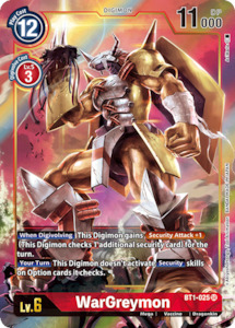Digimon Singles: WarGreymon [BT1-025] (Alternate Art) [Release Special Booster Ver.1.0]