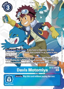 Digimon Singles: Davis Motomiya [BT12-090] (Alternate Art) [Across Time]