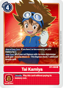 Digimon Singles: Tai Kamiya [BT1-085] [Release Special Booster Ver.1.0]