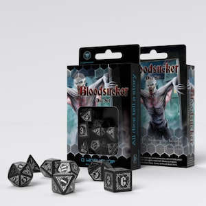 Q Workshop: Black & Silver Dice Set