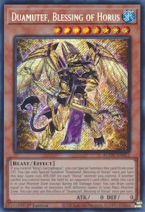 Duamutef, Blessing of Horus [AGOV-EN012] Secret Rare