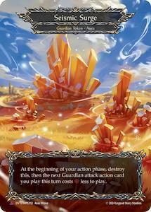 High End Flesh And Blood Singles: Seismic Surge (Crystal) (Marvel) [MPG112] (Mastery Pack Guardian)  Cold Foil