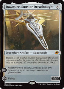 Mtg Singles Instock: Dawnsire, Sunstar Dreadnought [Edge of Eternities]