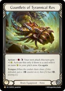 Gauntlets of Tyrannical Rex [SUP125] (Super Slam)  Cold Foil