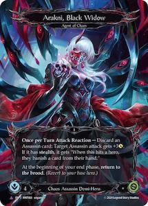 High End Flesh And Blood Singles: Arakni, Black Widow [HNT003] (The Hunted)  Cold Foil