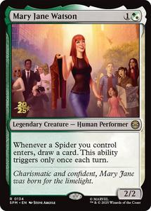 Mtg Singles Instock: Mary Jane Watson [Marvel's Spider-Man Prerelease Promos]