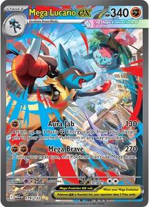 Pokemon Singles: Mega Lucario ex (179/132) [Mega Evolution: Base Set]