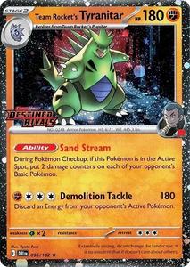 Team Rocket's Tyranitar (096/182) (Destined Rivals Stamp) [Scarlet & Violet&hellip;