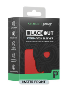 Sleeves: Palms Off Matte Blackout Deck Sleeves - 100pc