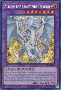 Yugioh Singles: Albion the Sanctifire Dragon [CYAC-EN035] Secret Rare