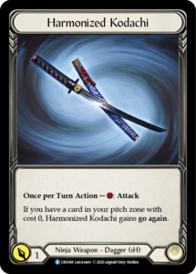 High End Flesh And Blood Singles: Harmonized Kodachi [CRU049] 1st Edition Cold Foil