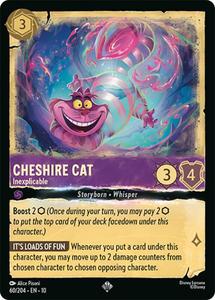 Lorcana Singles: Cheshire Cat - Inexplicable (60/204) [Whispers in the Well]
