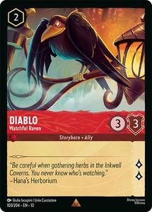 Lorcana Singles: Diablo - Watchful Raven (103/204) [Whispers in the Well]