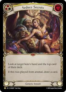 High End Flesh And Blood Singles: Seduce Secrets (Yellow) (Gold) [ANQ027] (Compendium of Rathe - Antiquity Pack)  Rainbow Foil