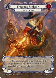 All: Emeritus Scolding (Red) (Marvel) [TNP007] (Promo)  Rainbow Foil