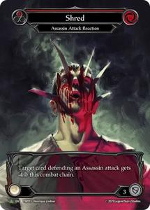 All: Shred (Red) (Marvel) [TNP013] (Promo)  Rainbow Foil