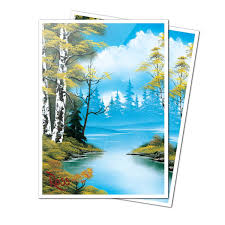 Sleeves: Ultra Pro: Bob Ross - Lakeside Path 105ct Apex Deck Protector Sleeves