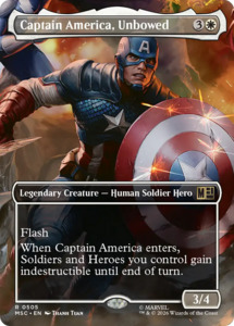 Captain America, Unbowed (Borderless) [Marvel Super Heroes Commander]