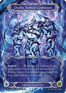 High End Flesh And Blood Singles: Oscilio, Forked Continuum (Marvel) [OMN094] (Omens of the Third Age)  Cold Foil