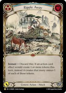 High End Flesh And Blood Singles: Ripple Away (Blue) (Gold) [ANQ014] (Compendium of Rathe - Antiquity Pack)  Rainbow Foil